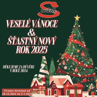 Milí zákazníci, přejeme vám kouzelné Vánoce plné radosti, pohody a nezapomenutelných chvil s vašimi blízkými. Ať vás...